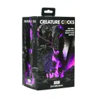Grim tekstuuriga dildo – 20 cm (7.8″) – must/lilla — Foto 1