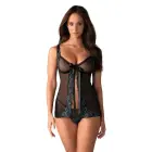 Obsessive Amanta babydoll öösärk – must – L/XL — Foto 2