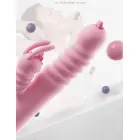 Hannah truša vibrators ar mēles stimulatoru – 18 cm (7″) – rozā — Foto 5