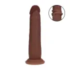 Divslāņu silikona reālistisks sliding skin dildo – 18.5 cm (7″) — Foto 8
