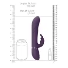 Nari - Vibreerivate ja pöörlevate helmestega G-punkti jänese vibraator – 18 cm (7″) – lilla — Foto 9
