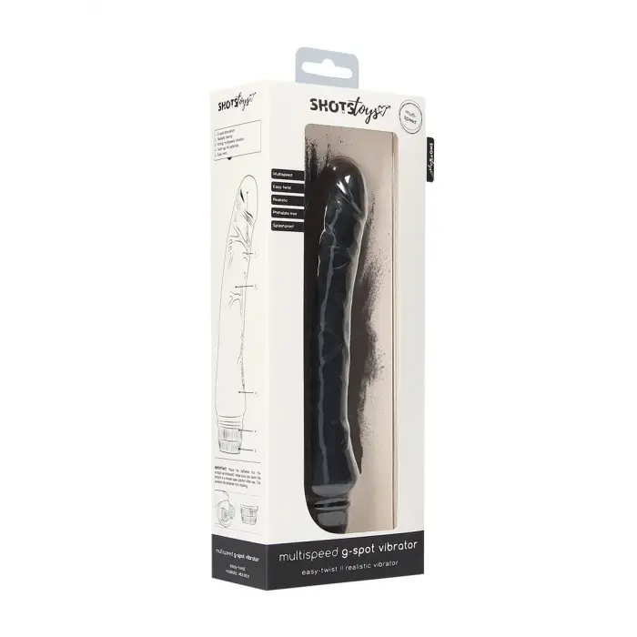 Multispeed вибратор для точки G – 18 cm (7″) – черный