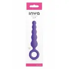 INYA SLIP silikona anālais korķis ar pirksta gredzenu – violets – šaurs dizains – 12,7 cm — Foto 1