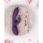 Nilo besisukantis G taško triušio vibratorius – 18 cm (7″) – violetinis — Nuotrauka 7