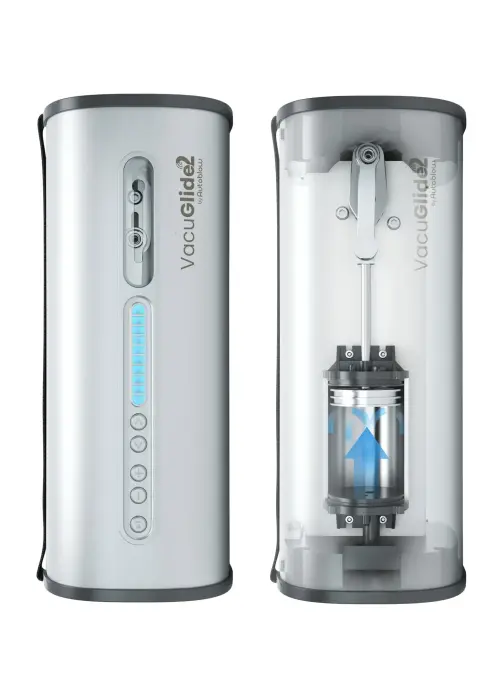VacuGLIDE 2 Video Sync Stroker – sidabrinis Photo