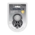 LEVELZ Triple Weighted Ball Cockring – Black — Photo 1