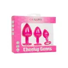 Cheeky Gems 3 daļu anālās apmācības komplekts – Rozā — Foto 2