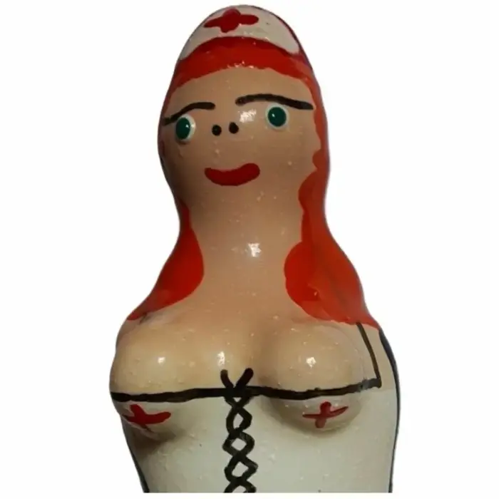 CONDOMERIE расписанный вручную декоративный презерватив – Рыжая медсестра