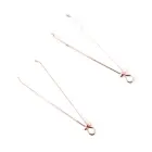 Rožu zelta krāsas krūšu galu skavas Foto 3