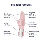 Satisfyer Air Pump Bunny 3 кролик-вибратор – розовый — Фото 3