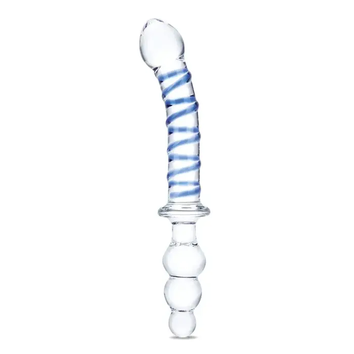 Glas Twister Dual-Ended Glass Dildo – 23.5 cm (9.3″) – Clear