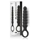 Black & Silver Bob silikona intīmats masieris ar 10 vibrācijas režīmiem – Melns — Foto 1