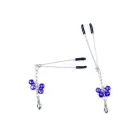 Fetish B - Sērijas ekskluzīvas krūšu galu skavas Nr.6 ar ķēdīti un zvaniņiem Foto 2