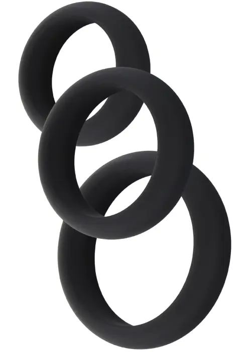 Stamina Premium C-Rings 3 pcs Set – Black