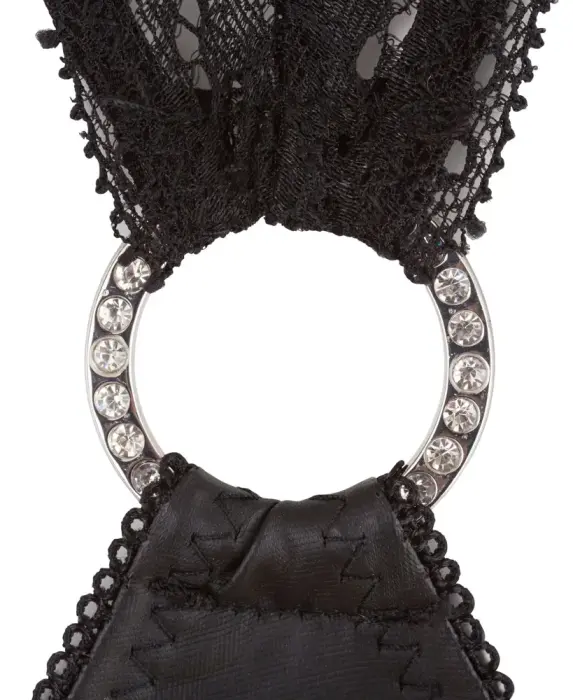 Open Cup Lace Chemise with Rhinestone Detail – S Photo