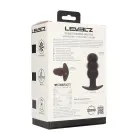 LEVELZ Tri Bulb Vibrating Silicone Plug – Black — Photo 2