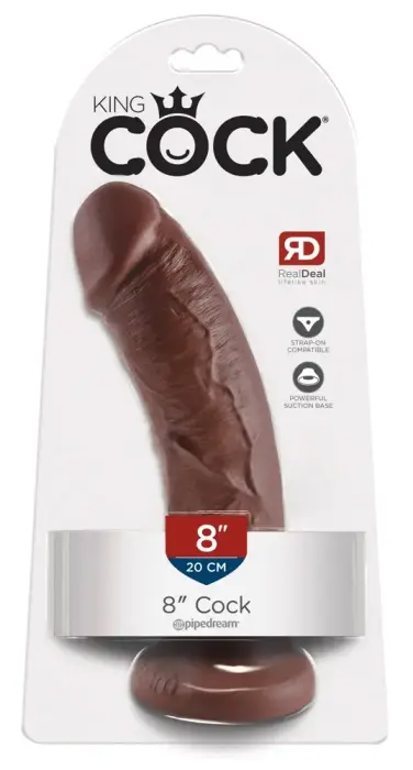 King Cock 8 reālistisks dildo – 21.5 cm (8.5″) – Brūns