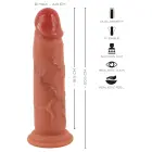 Realistixxx dildo liigutatava nahaga – 20.5 cm (8″) – nahavärv — Foto 9