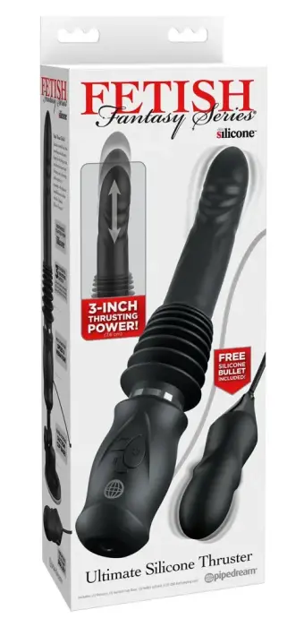 Fetish Fantasy Series Ultimate silikoonist kahekordse stimulatsiooniga tõukevibraator – must