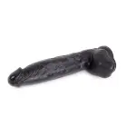 Dinoo King-Size realistiškas dildo – 23+ cm – Juodas — Nuotrauka 3