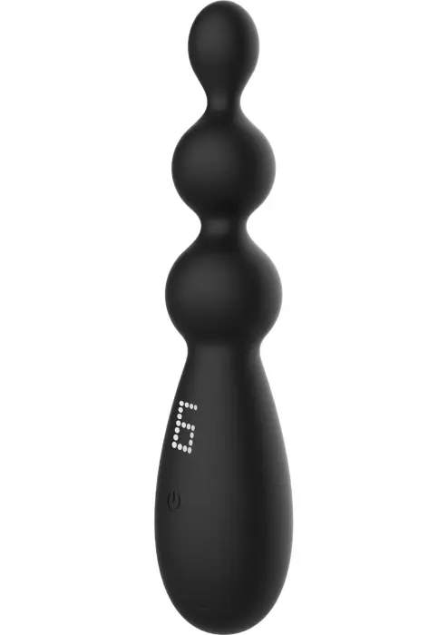 Trīskāršas baudas anālais vibrators – Melns