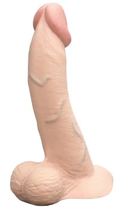 b-Vibe Slipskin išlenktas dildo – 22.3 cm (9″) – Realistiškas Photo