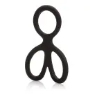 Silikona sēklinieku paplašinātājs – melns Foto 1