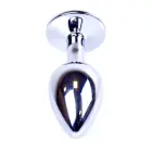 Plug-Jewellery Silver Anal Plug – 7 cm (2.8″) – Green — Photo 4