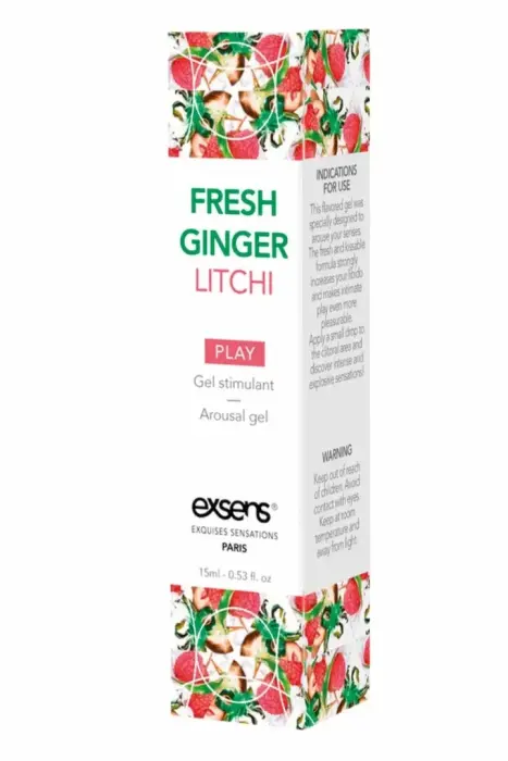 EXSENS Arousal Gel Fresh Ginger Litchi 15 мл – охлаждающая веганская формула