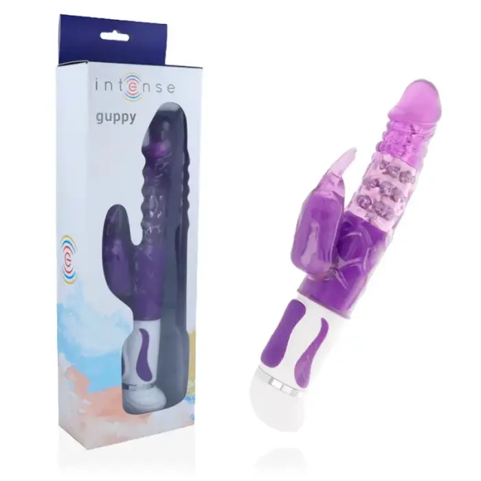 Вибратор INTENSE Guppy Lilac Rotator – 27 см (10.6″) – фиолетовый