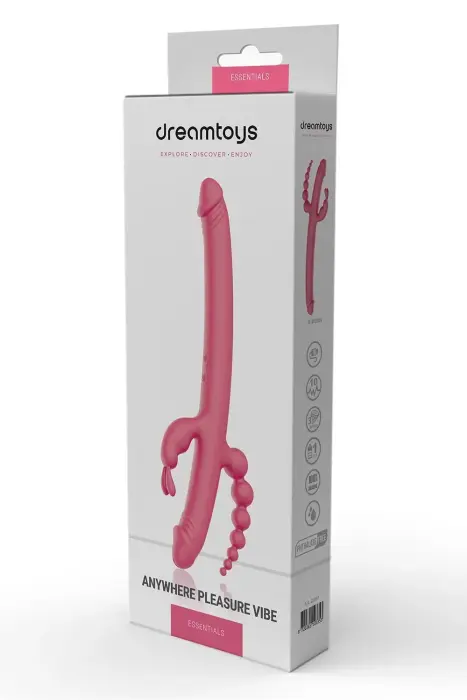 Essentials Anywhere Pleasure Vibe for Couples – Pink