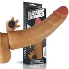 Love Toy Natural Vibrating Silicone Extender – 19 cm (7.5″) – Skin — Photo 3
