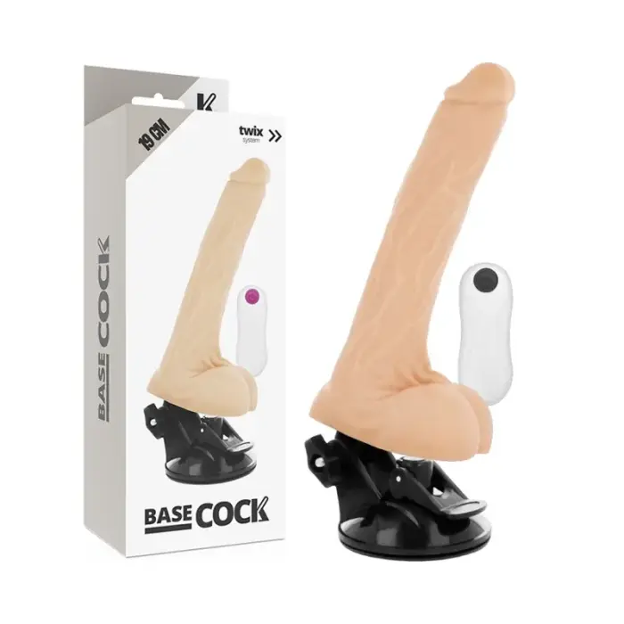 Basecock Realistic Touch реалистичный вибратор 19 см (7.5″) телесного цвета с пультом управления