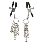 Krūšu galu skavas ar ķēdītēm – metāls un PVC Foto 2