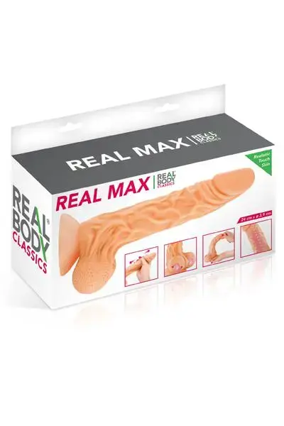 Gode Real Body Max реалистичный дилдо с присоской – 22 cm (8.7″) – телесный