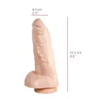 Dildorama 515 Line reālistisks dildo – 21.5 cm (8.5″) – miesas krāsa — Foto 3