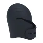 Regulējams vibrējošs silikona dzimumlocekļa galviņas stimulators – melns Foto 4