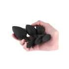Renegade Triple Ace silicone anal plug kit – 3 sizes – black — Photo 2