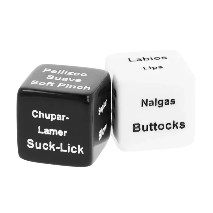 BLACK&SILVER Dice for Couples – Interactive Game Set