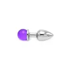 Anālais spraudnis ar violetu dārgakmeni – 8.8 cm (3.5″) — Foto 8