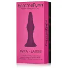 FemmeFunn Pyra вибрирующая анальная пробка с пультом дистанционного управления – 15 cm (5.9″) – L – розовый — Фото 1