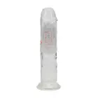 RealRock LED Vibrating Model dildo – 15 cm (6″) – caurspīdīgs — Foto 2