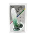 Kiotos Cox värviline dildo iminapaga – 21.5 cm (8.5″) – Läbipaistev — Foto 8