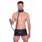 Prowler RED Faux Leather Collar and Leash Set – Red — Photo 2
