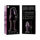 Ibiza Nebula Series Model 6 stiklinis analinis kištukas – 12.5 cm (4.9″) – Rožinis — Nuotrauka 5