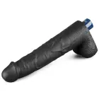 REAL SOFTEE Rechargeable Vibrating Dildo – 26.5 cm (10.5″) – Black — Photo 8