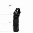 All Black gyslotas dildo – 20 cm (8″) — Nuotrauka 1