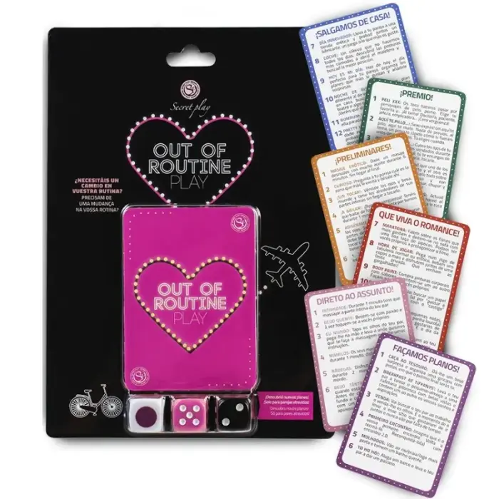 Secret Play Change Your Routine erotiska kāršu spēle – 72 izaicinājumi
