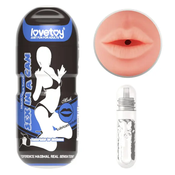 Sex In A Can – Mutes Lotus Tunnel masturbators, CyberSkin – 16 cm