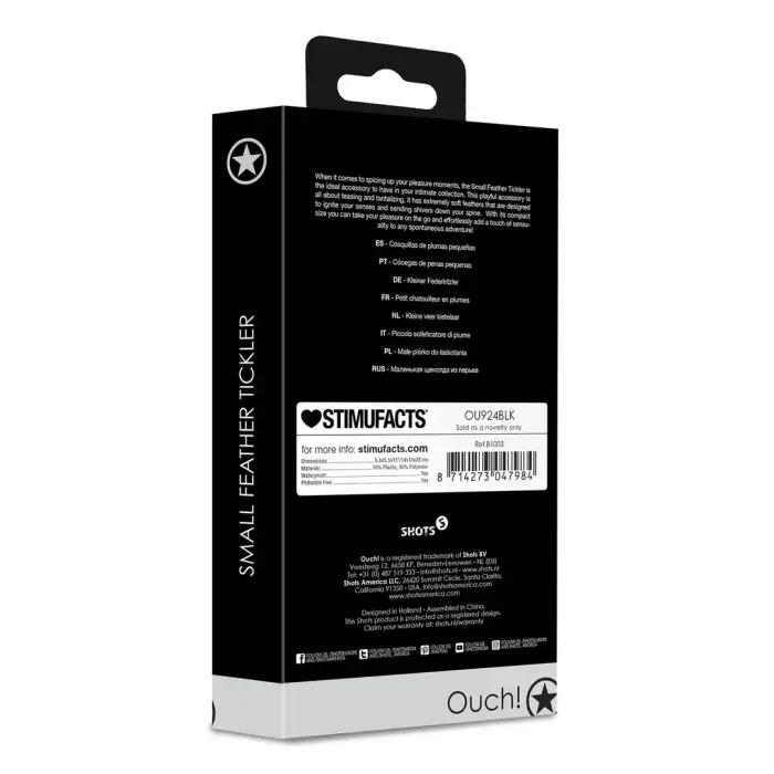 Small Feather Tickler - Black Foto 2